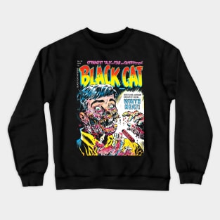 Black Cat Mystery 50 comic cover Crewneck Sweatshirt